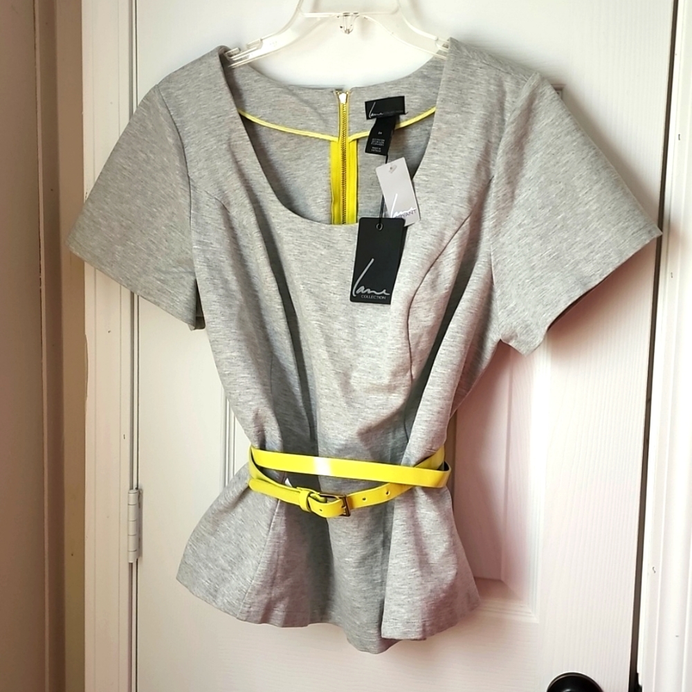 LANE  COLLECTION PEPULLUM TOP